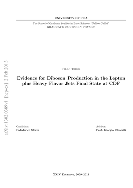 Evidence for Diboson Production in the Lepton Plus Heavy Flavor Jets Final State at CDF