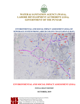 Water & Sanitation Agency (Wasa), Lahore Development Authority (Lda), Government of the Punjab
