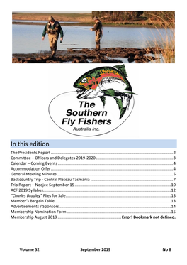 September 2019 Fly Fisher