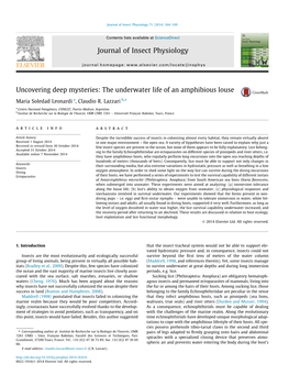 The Underwater Life of an Amphibious Louse ⇑ Maria Soledad Leonardi A, Claudio R