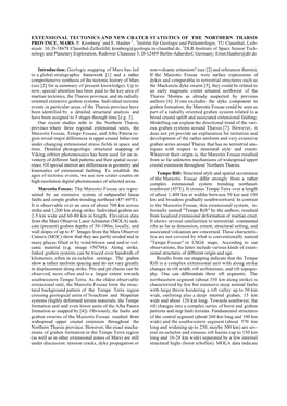 Extensional Tectonics and New Crater Statistics of the Northern Tharsis Province, Mars