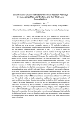 Local Coupled-Cluster Methods for Chemical Reaction Pathways Involving Large Molecular Systems and Their Multi-Level Generalizations