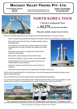 North Korea Tour