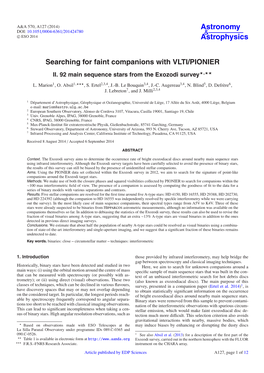 Searching for Faint Companions with VLTI/PIONIER II