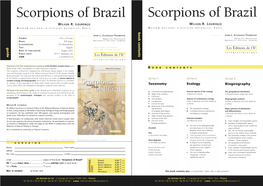 Scorpions of Brazil Scorpions of Brazil