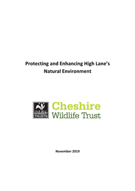 Protecting and Enhancing High Lane's Natural Environment
