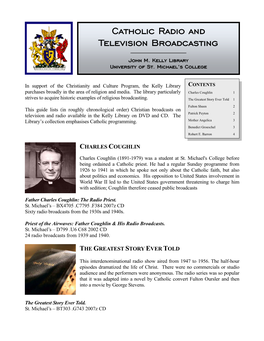 Catholic Radio and Television Broadcasting