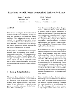 Roadmap to a GL-Based Composited Desktop for Linux