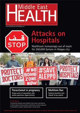 Attacks on Hospitals Healthcare Increasingly out of Reach for 250,000 Syrians in Aleppo City