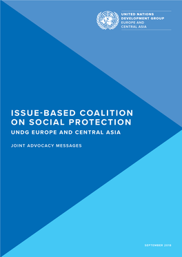 Issue-Based Coalition on Social Protection Undg Europe and Central Asia