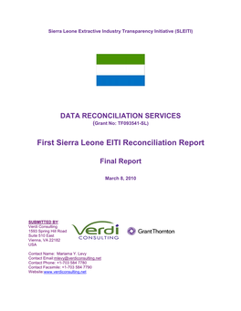Sierra Leone Extractive Industry Transparency Initiative (SLEITI)
