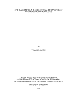 University of Florida Thesis Or Dissertation Formatting