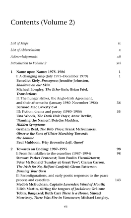 Contents (Volume 2)