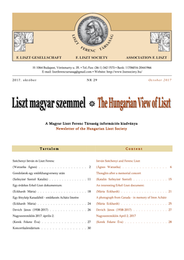 Liszt Magyar Szemmel = the Hungarian View of Liszt