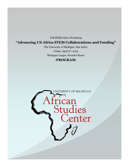 “Advancing US-Africa STEM Collaborations and Funding