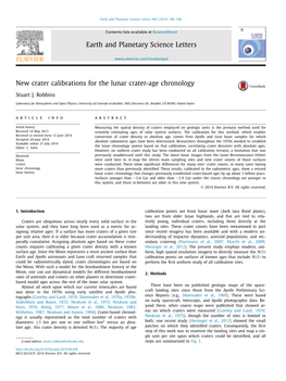 New Crater Calibrations for the Lunar Crater-Age Chronology