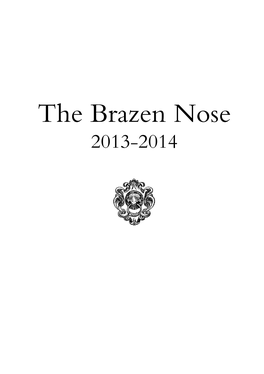 The Brazen Nose 2013-2014