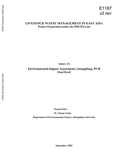 World Bank Documents: Operational Policies OP 4.01, Bank Procedures BP 4.01, and the Requirements Stipulated in Environmental Regulations in Respective Countries