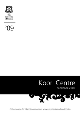 Koori Centre Handbook 2009