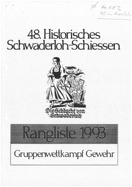 Rangliste Stammsektionen 1993