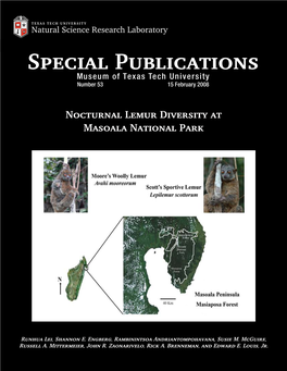 Nocturnal Lemur Diversity at Masoala National Park