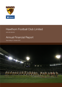 Hawthorn Football Club Limited Annual Financial Report