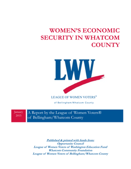 Women's Economic Security in Whatcom County