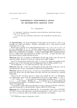 Noetherian Semi-Perfect Rings of Distributive Module Type