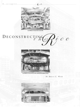 Deconstructing the Rice