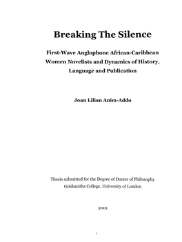 Breaking the Silence