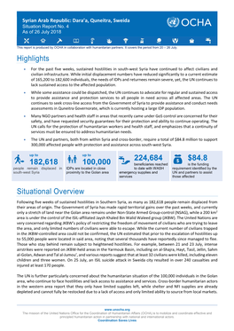 South-West Syria Sitrep No. 4 26 July.Pdf