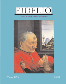 Fidelio, Volume 3, Number 4, Winter 1994