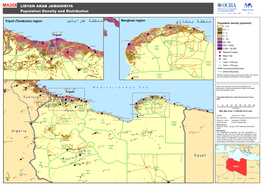 MA208 LIBYAN ARAB JAMAHIRIYA Office for the Coordination Population Density and Distribution of Humanitarian Affairs ﻣ ﺎب ا ﻛﺸﻦ ﻣ ﻜ ﺘﺐ ﺗﻨﺴﯿﻖ ا ﻟ ﺸﺆون ا ﻟ ﺄ ﺳﻨ ﺎ ﻧ ﯿﺔ
