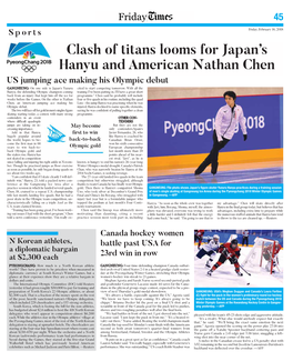 Clash of Titans Looms for Japan's Hanyu and American Nathan Chen
