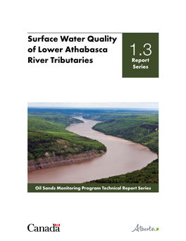 Surface Water Quality of Lower Athabasca River Tributaries