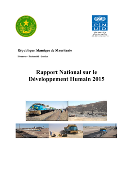 Rapport National Sur Le Développement Humain 2015