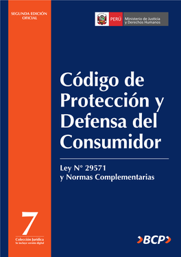 Código De Protección Y Defensa Del Consumidor