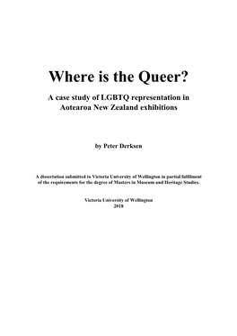 Where Is the Queer?