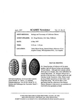 SCAMIT Newsletter Vol. 15 No. 12 1997 April