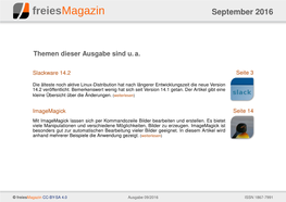 Ausgabe 09/2016 Als