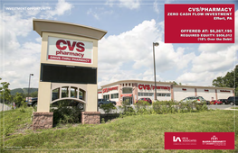 CVS/PHARMACY ZERO CASH FLOW INVESTMENT Effort, PA