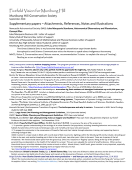 Supplementary Papers – Attachments, References, Notes and Illustrations