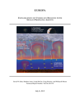 Europa: Exploration of Under-Ice Regions with Ocean Profiling Agents