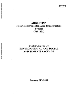 SECTION a Proiect Description and Summary of Environmental and Social Issues