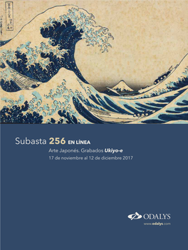 Subasta 256 Arte Japonés. Grabados Ukiyo-E 12 De Diciembre De 2017