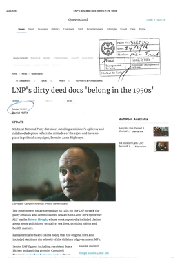 LNP's Dirty Deed Docs 'Belong in the 1950S'