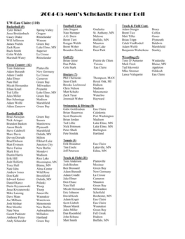 2004-05 Men's Scholastic Honor Roll