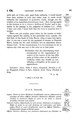 CHANCERY DIVISION. 381 Point And, As I Have Said, Apart From