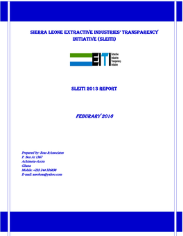 Sierra Leone Extractive Industry Transparency Initiative