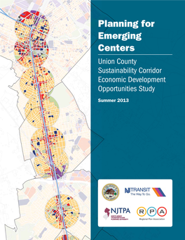 Planning for Emerging Centers Union County Sustainability Corridor Economic Development Opportunities Study